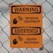 Signmission Rotating Equipment With Symbol Bilingual OSHA Warning Sign, Plastic, 7in W x 10in L, 2PK OS-2PACK-WS-P-710-L-12829 - alternate 2